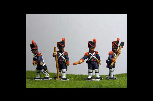 French Old Guard Foot Artillery Crew Firing