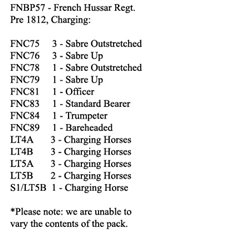 French Line Hussars Pre 1812, charging