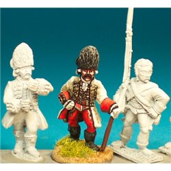 Hungarian Grenadiers standing musket upright