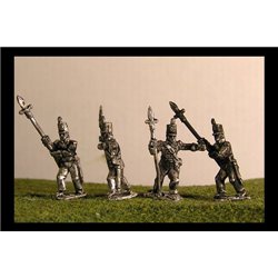 Sergeants with Halberds x 4 figures (2 variants)