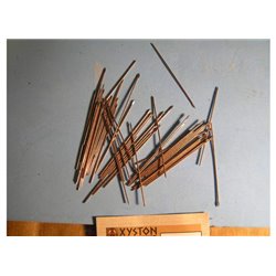 Steel wire spears with leaf shaped points