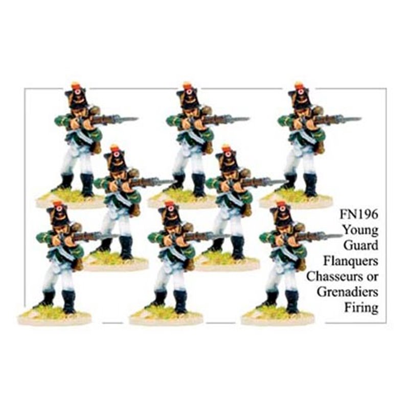 French Young Guard Flanquers Chasseurs Or Flanquers Grenadiers Firing