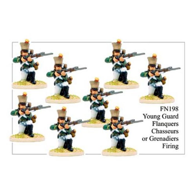 French Young Guard Flanquers Chasseurs Or Flanquers Grenadiers Kneeling Firing