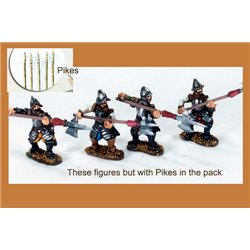 Pikemen attacking with 8 pikes included