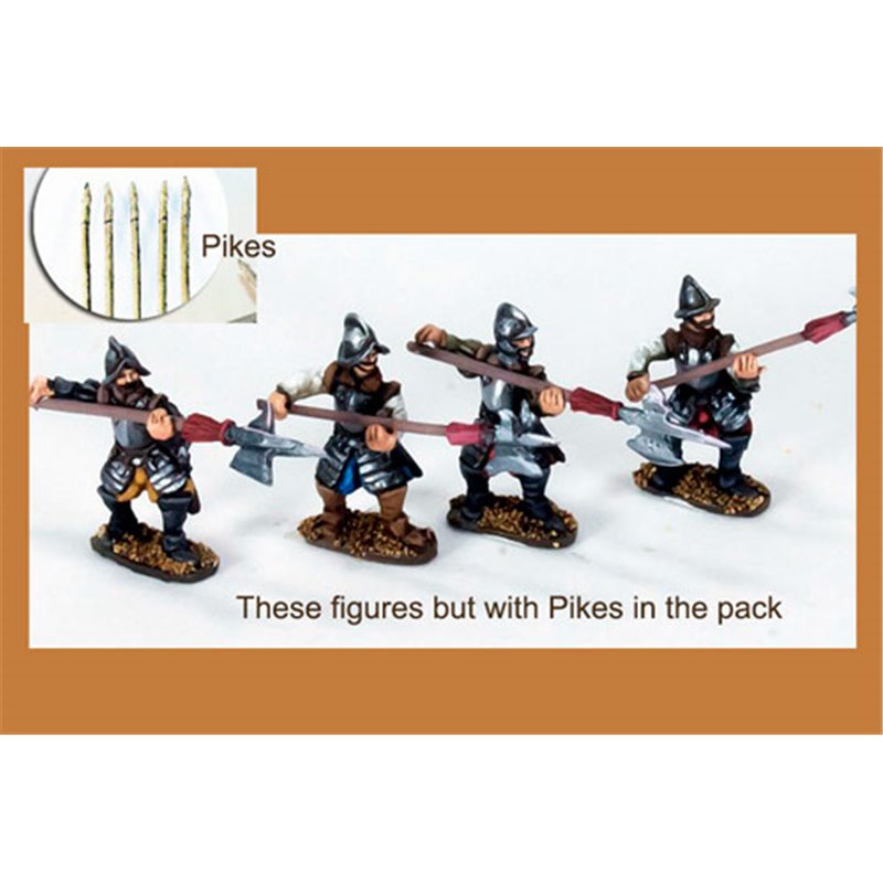 Pikemen attacking with 8 pikes included