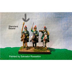 Spanish Hussars Standard Bearer in Bearskin