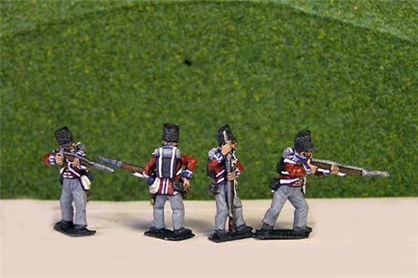 British/KGL Infantry Firing/Skirmish Covered Belgic Shako Flank Co