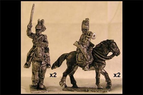 French Dragoons Command Charging (x4)