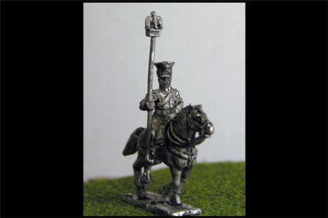 Imperial Guard Polish & Dutch Lancers Eagle Bearer in covered Czapka x 2 figs