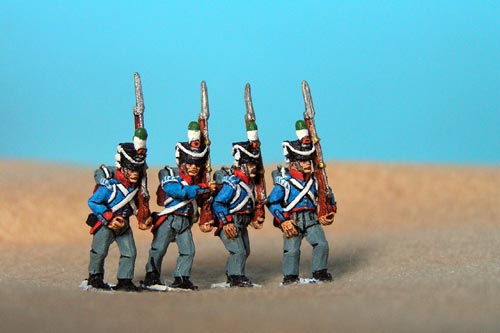 Orange Nassau Marching (12 figures, 6 fusiliers, 3 elites including sergent & 3 command)