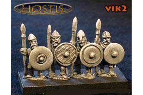 Viking Shieldwall Spearmen (8 figures per pack)