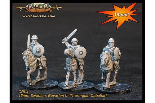 Swabian, Bavarian or Thuringian Caballari (4 mtd. Figures)