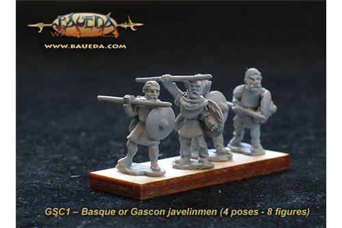 Basque or Gascon javelinmen (8 foot Figures)