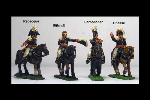 Dutch Belgian Generals SET, Chass, Perponcher, Rebecque, Bijlandt or generic generals