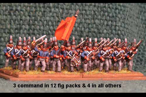 Netherlands Militia Advancing 12 figs