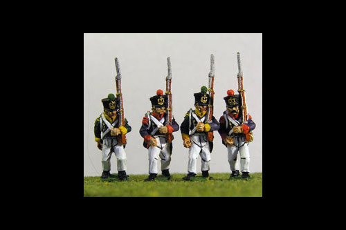 Young Guard Tirailleurs/ Voltiguers 1813-1815 March Attack Campaign Dress 12 figs