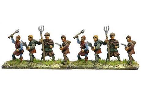 Peasants with assorted weapons