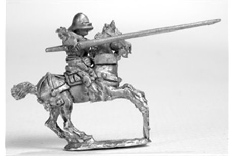 Knights with Italian stile armour and sallet, galloping (4 miniatures)