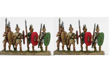 Etruscan infantry with Italian shield and lance (3 variants)