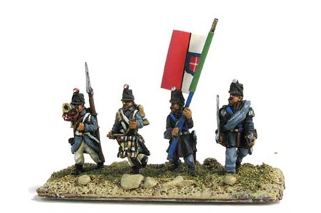 Line infantry command group