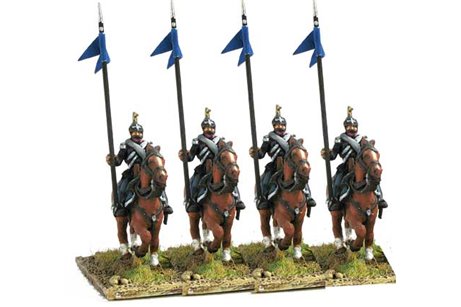 Dragoons in campaign dress, walking