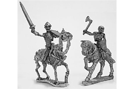 Skeleton Cavalry with weapons and shield 1