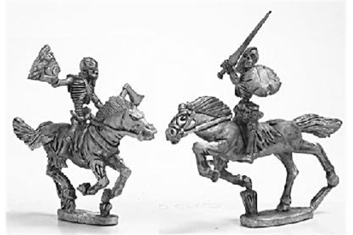 Skeleton Cavalry with weapons and shield 2