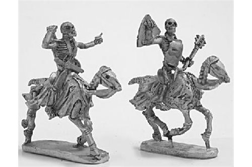 Skeleton Cavalry with weapons and shield 3