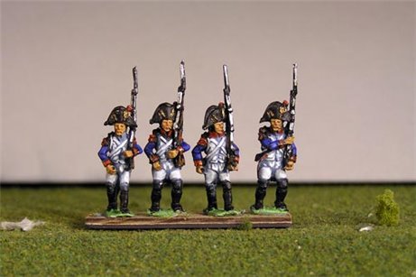 Grenadiers March Attack in Bicorne (1791-1808) & Voltigeurs from 1804  Full Dress