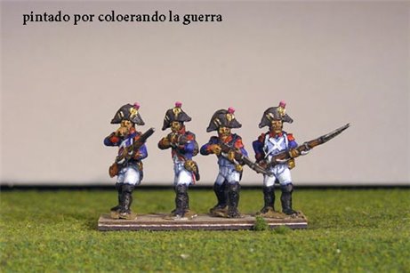 Grenadiers Firing Line/Skirmish in Bicorne (1791-1808)  & Voltigeurs from 1804 Full Dress