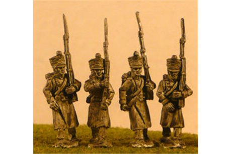 FW046 Line/Light Fusiliers in Greatcoat Marching (All Napoleonic periods) 4 variants