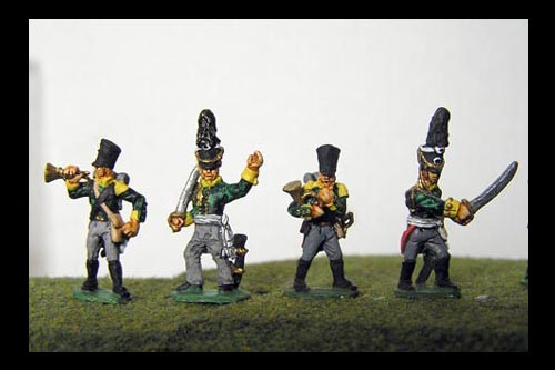 Prussian Jagers Command ( 2 different officers & 2 different musicians)