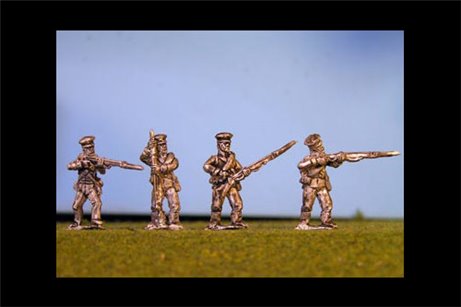 Prussian Reserve Infantry Firing Line / Skirmishing  in Caps (4 variants, 2 of each)