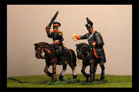 Pirch I & ADC being painted (II Corps Commander Waterloo)