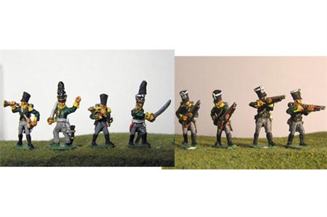 Prussian Jagers Firing Line / Skirmish with Command 12 figs