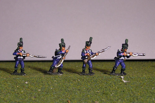 Light Infantry Firing Line/Skirmish 1800-1807. Side plume, hussar gaiters.