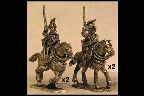 French Cuirassiers Charging 2 (x4)