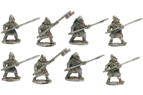 Heavy infantry, spear forward XII century