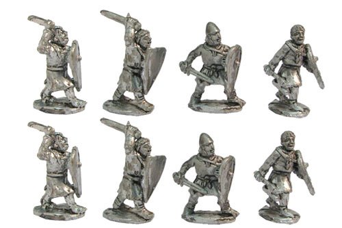 Light infantry with swords, axes, etc., XII cent