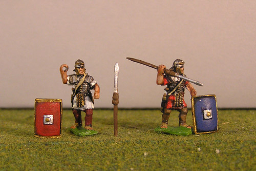 Legionary Throwing, includes pilums and shields.