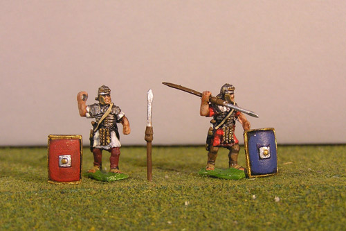 Legionary Throwing, includes pilums and shields.