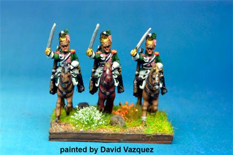 Italian Queen's (Regina) Dragoons Charging x4