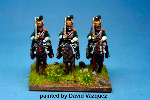 Italian Queen's (Regina) Dragoons At Rest x4