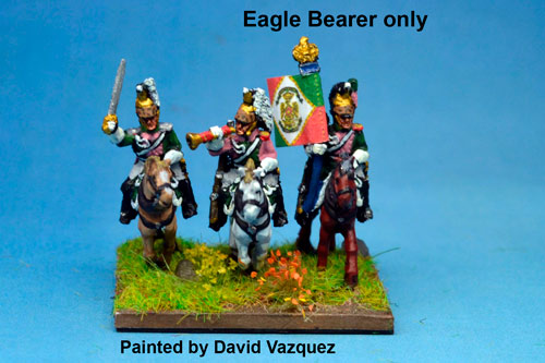 Italian Queen's (Regina) Dragoons Eagle Bearer x2