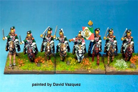 Italian Queen's (Regina) Dragoons Charging