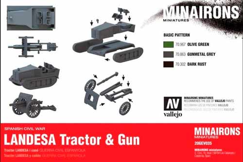 LANDESA TRACTOR & GUN - BOXED KIT