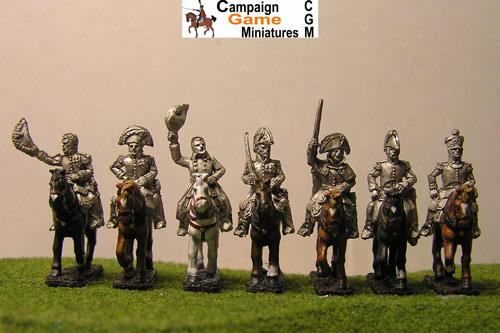 Napoleon, 4 Marshals & 2 ADCs mounted