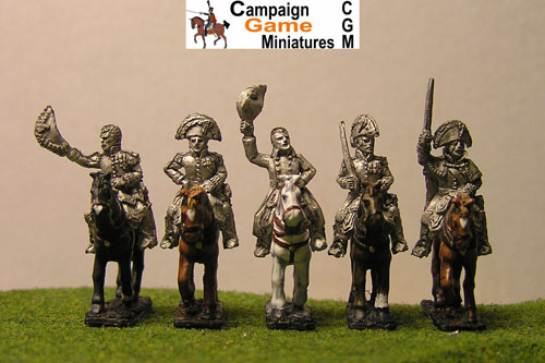 Napoleon, 4 Marshals &mounted