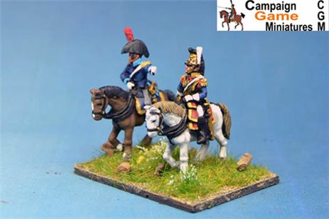 Cuirassier Brigade General with ADC