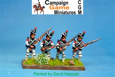 Italian Guard Velite Grenadiers (Veliti Reale) Advancing.